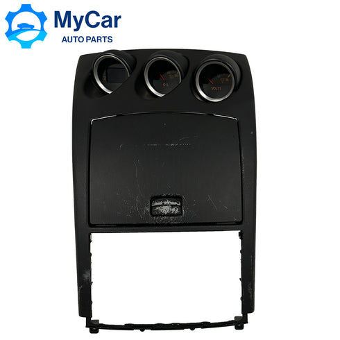 2006-2008 Nissan 350z Center Radio Bezel Storage Gauges Oil Volts Genuine OEM