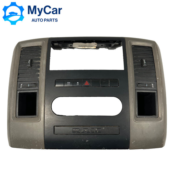 2009-2012 Dodge RAM 1500 2500 3500 Center Dash Radio Bezel Panel BROWN