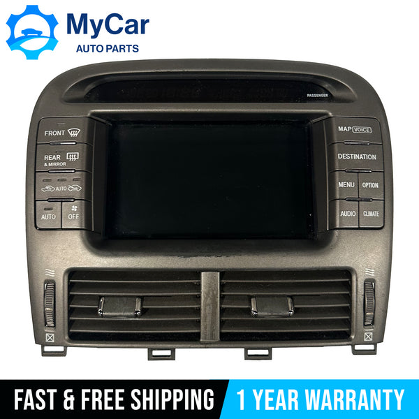 2001-2003 LEXUS LS430 FRONT NAVIGATION RADIO STEREO SCREEN MONITOR DISPLAY OEM