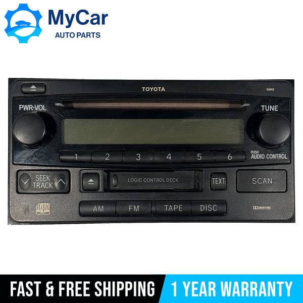 2004-2007 Toyota Highlander AM FM Radio Tape Deck CD Player Receiver 86120-52241