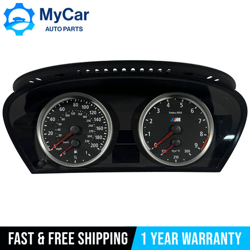 2006-2010 BMW E60 M5 & E63 E64 M6 M S85 Speedometer Instrument Gauge Cluster OEM