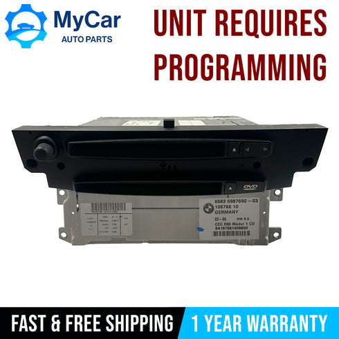 BMW E60 E61 E63 545I 530I NAVIGATION RADIO DVD CCC OEM 2004-2007 6987690