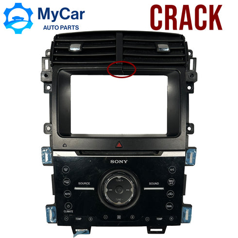 2011-2014 Ford Edge Sony Radio Face Climate Control Panel DT4T-18A802-CD