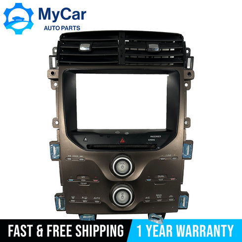 OEM 2013 Ford Edge Radio Control Panel Dual AC Climate CD DT4T-18A802-BE