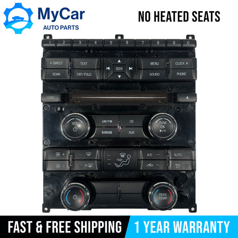 OEM 2010 - 2012 FORD TAURUS Radio Climate Control Panel Face AG1T-18A802-BB