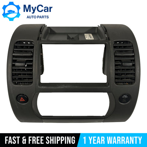 OEM 2005-2012 Nissan Xterra Center Dash Radio Climate Bezel Trim Panel