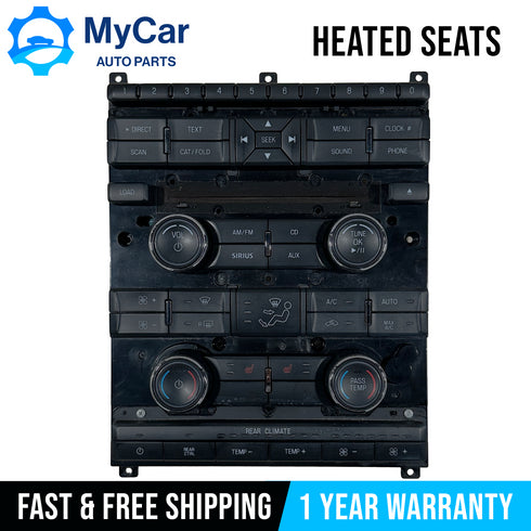 OEM 2009 - 2012 Ford Flex Radio Climate AC Heater Control Panel 8A8T-18A802-CF