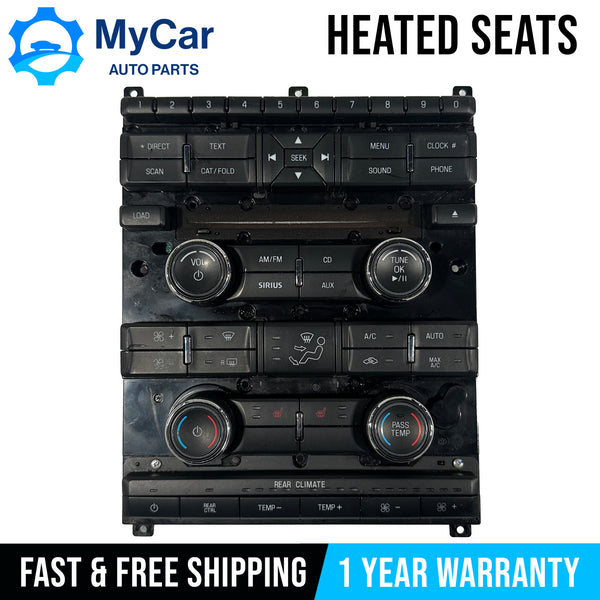 OEM 2009-2012 Ford Flex Radio Climate AC Heater Control Panel 8A8T-18A802-CF