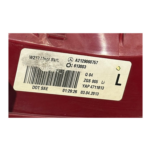 TESTED 2014 2015 2016 MERCEDES E-CLASS SEDAN DRIVER LH LED TAIL LIGHT OEM