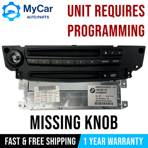 07-10 BMW E64 E63 E60 5 6 SERIES OEM CCC DVD Radio Navigation CD Player 9147870