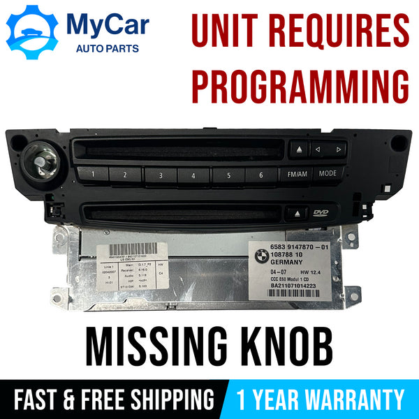 07-10 BMW E64 E63 E60 5 6 SERIES OEM CCC DVD Radio Navigation CD Player 9147870