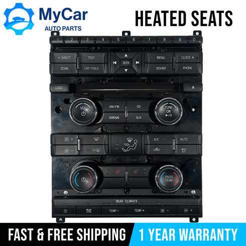 OEM 2009 - 2012 Ford Flex Radio Climate AC Heater Control Panel 8A8T-18A802-CF