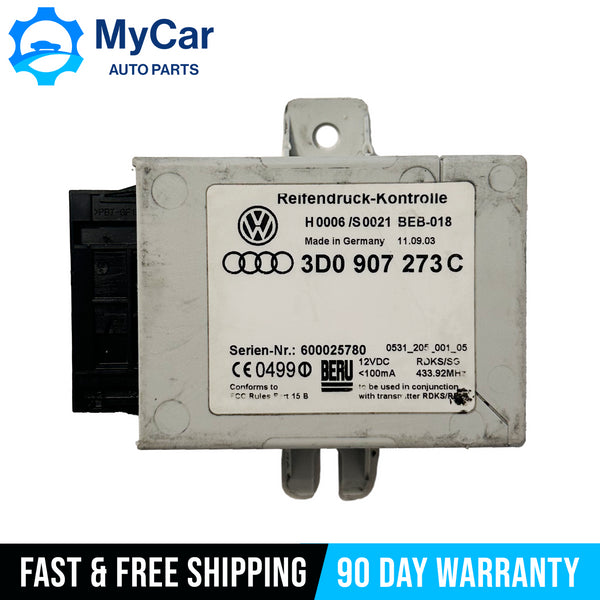 2004-06 Bentley Continental VW Phaeton Tire Pressure Module Computer 3D0907273C
