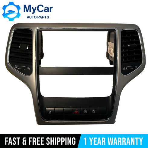 2011-13 Jeep Grand Cherokee Dash Radio Climate AC Heater Control Bezel OEM
