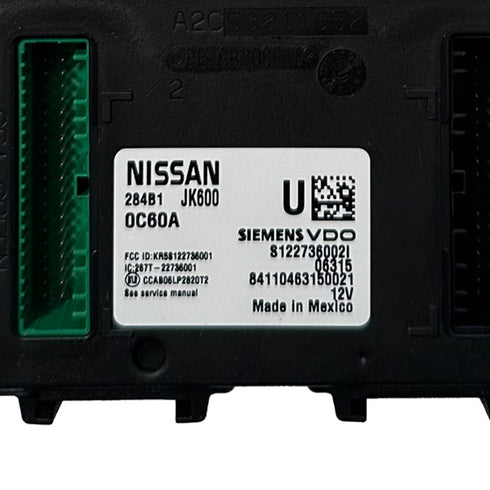 2007 2008 Infiniti G35 Body Control Module BCM BCU 284B1 JK600 OEM