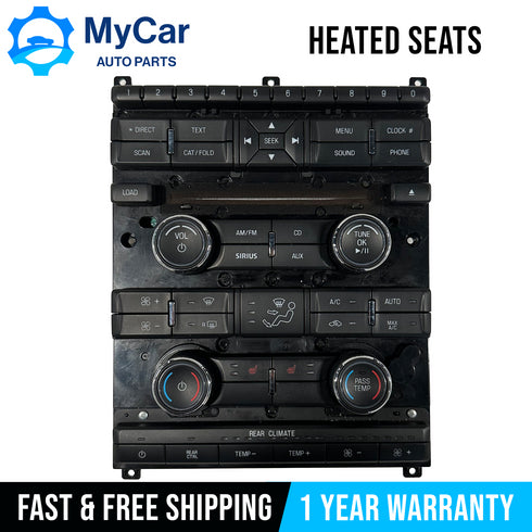 OEM 2009 - 2012 Ford Flex Radio Climate AC Heater Control Panel 8A8T-18A802-CF