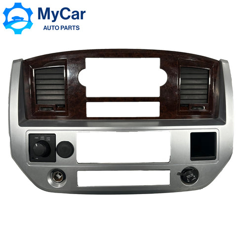 06-08 Dodge Ram 1500 2500 center dash bezel radio heater surround AIR VENTS OEM