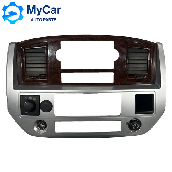 06-08 Dodge Ram 1500 2500 center dash bezel radio heater surround AIR VENTS OEM