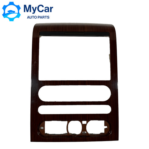 OEM FORD F150 2004-08 FRONT DASH RADIO A/C DIGITAL CLIMATE CONTROL BEZEL WOOD