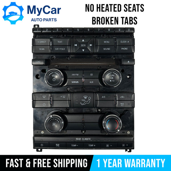 OEM 2009 - 2012 Ford Flex Radio Climate AC Heater Control Panel 8A8T-18A802-AF