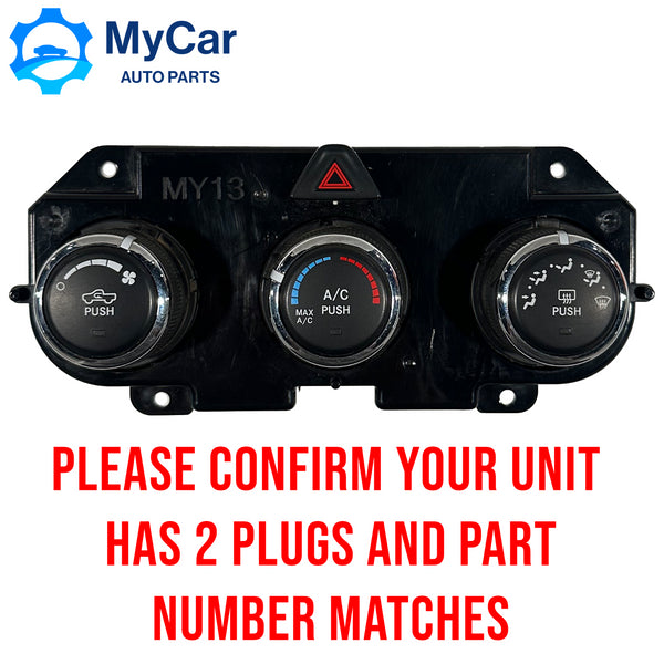 2 PLUGS 2013-2018 Dodge Ram 2500 3500 AC Heater Climate Control Unit 68268189AA