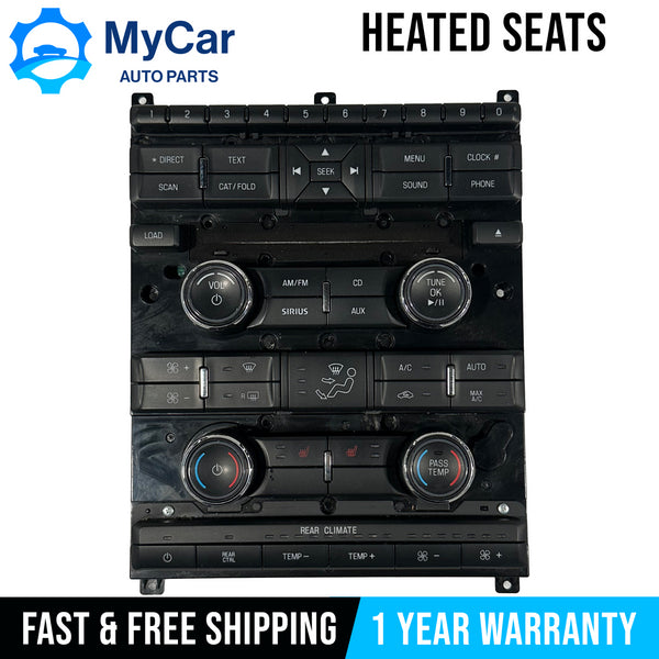 OEM 2009-2012 Ford Flex Heated Seat Radio AC Climate Control Unit AA8T-18A802-CB
