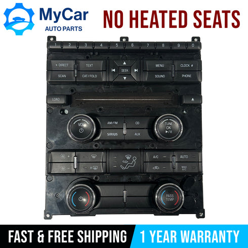 OEM 2010 - 2012 FORD TAURUS Radio Climate Control Panel Face AG1T-18A802-BB