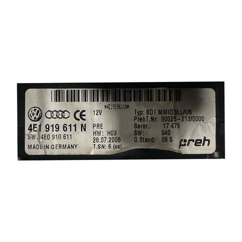 OEM 2007 - 2010 Audi A8 Audio Radio Menu Control Switch 4E1 919 611 N