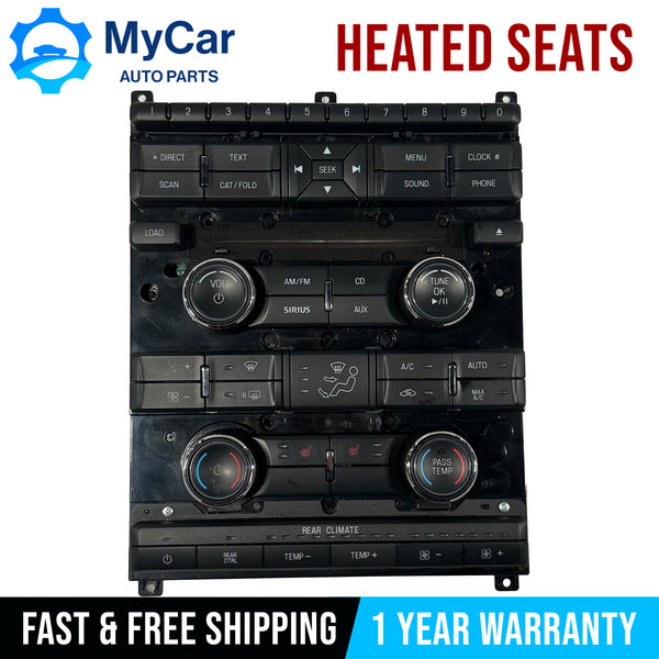 OEM 2009-2012 Ford Flex Heated Seat Radio AC Climate Control Unit AA8T-18A802-CB