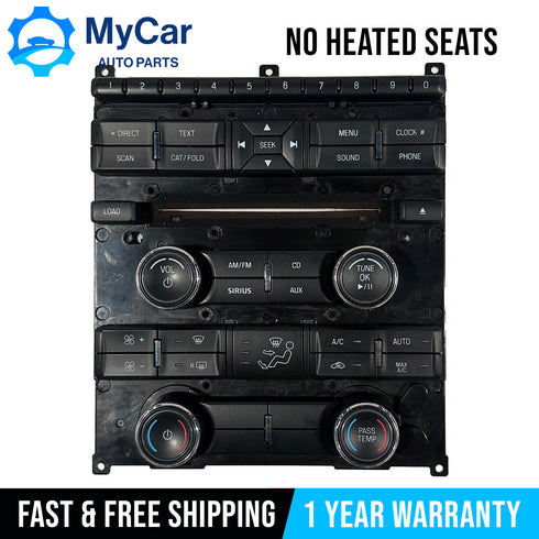 OEM 2010 - 2012 FORD TAURUS Radio Climate Control Panel Face AG1T-18A802-BB