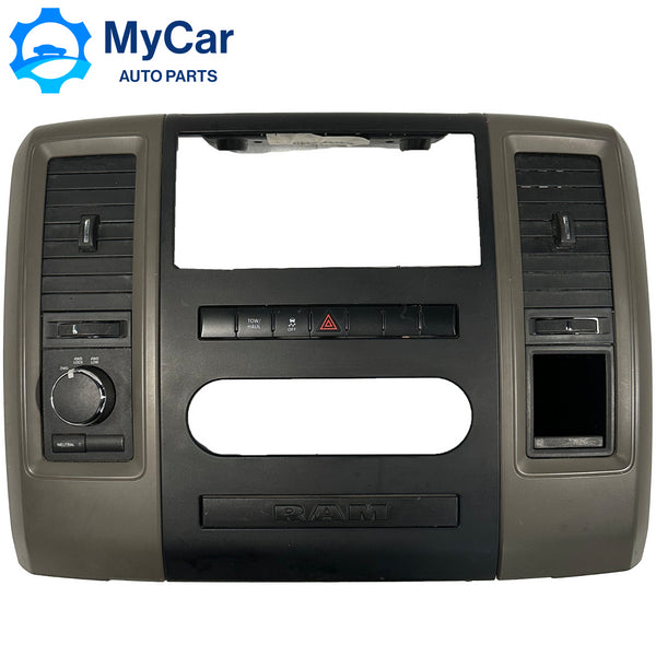 2009-2012 Dodge RAM 1500 2500 3500 Center Dash Radio Bezel Panel BROWN