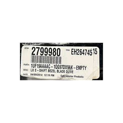 2013 2014 Chrysler 300 Shift Shifter Bezel Trim Black Olive OEM 1UF19AAAAC