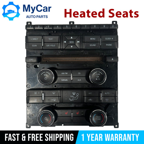 OEM 2010-2012 FORD TAURUS RADIO AC CLIMATE CONTROL PANEL HEATED AG1T-18A802-CB