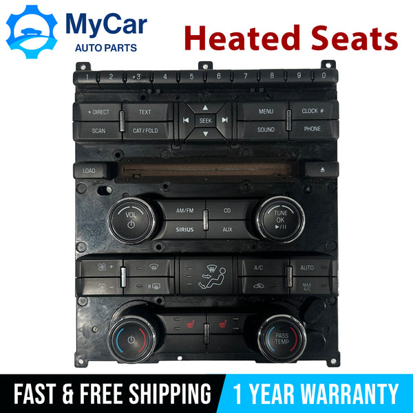 OEM 2010-2012 FORD TAURUS RADIO AC CLIMATE CONTROL PANEL HEATED AG1T-18A802-CB