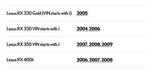 2004-2009 LEXUS RX330 RX350 RX400H MASTER DRIVER WINDOW SWITCH 84040-48140