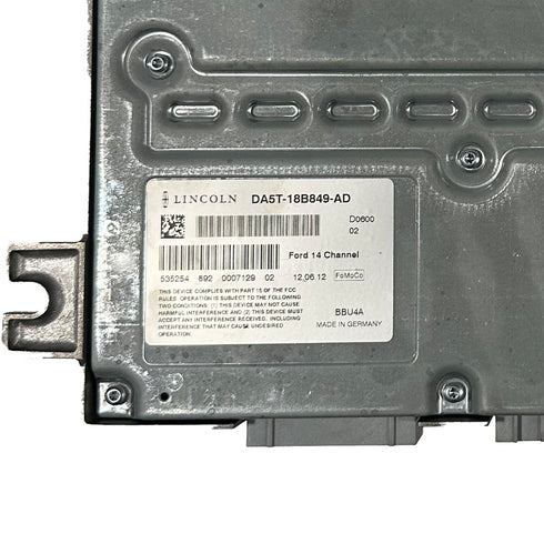 2013-2016 Lincoln MKS MKT MKX Amp Amplifier Audio Stereo DA5T-18B849-AD