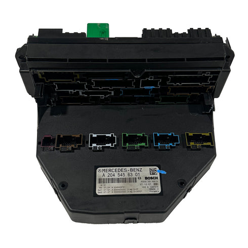 2008 MERCEDES W204 C CLASS FRONT ENGINE SAM FUSE BOX RELAY MODULE A2045456301