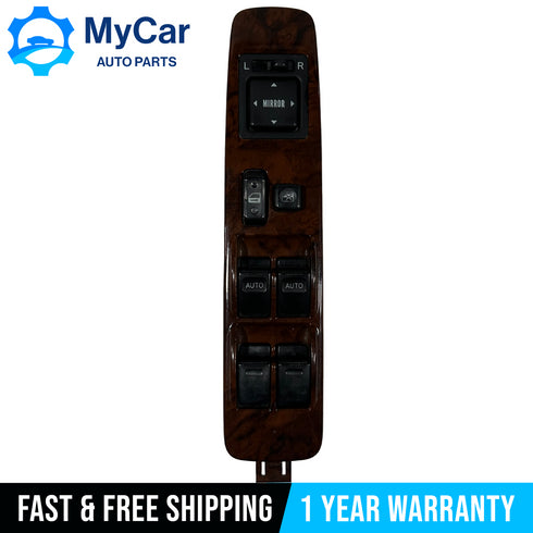 1998-2002 Toyota 4Runner Drivers Master Window Switch Wood 84820-35060 OEM