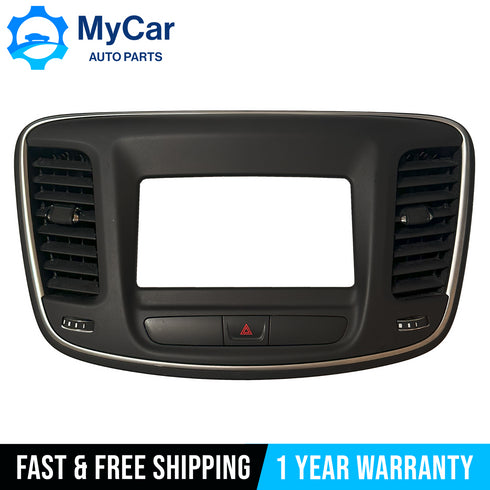 OEM 2015-2017 Chrysler 200 5” Radio Bezel Center Dash Trim Chrome Trim VP2