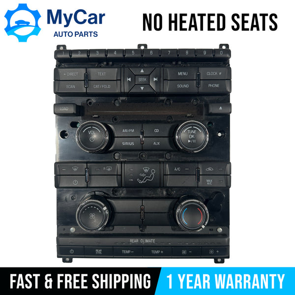 OEM 2009 - 2012 Ford Flex Radio Climate AC Heater Control Panel 8A8T-18A802-AF