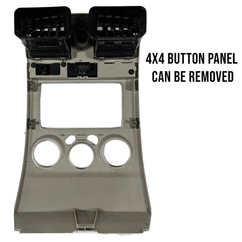 2004-2012 CHEVY COLORADO GMC CANYON CENTER DASH RADIO VENT BEZEL SILVER