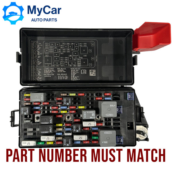 OEM 2008 - 2011 BUICK LUCERNE CADILLAC DTS REAR FUSE BOX UNDER SEAT 13599107