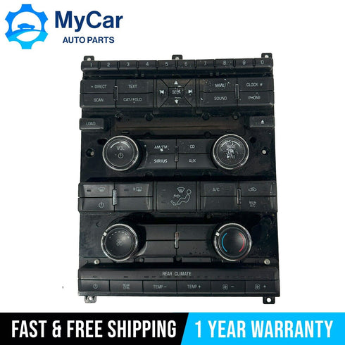 OEM 2009 - 2012 Ford Flex Radio Climate AC Heater Control Panel AA8T-18A802-AB