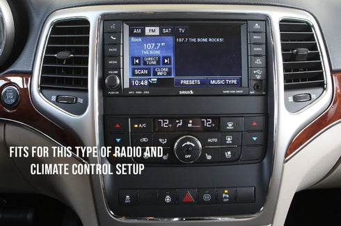 2011-13 Jeep Grand Cherokee Dash Radio Climate AC Heater Control Bezel OEM