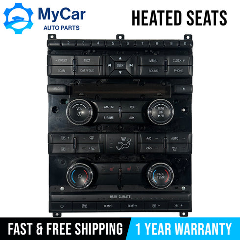 OEM 2009 - 2012 Ford Flex Radio Climate AC Heater Control Panel 8A8T-18A802-CF