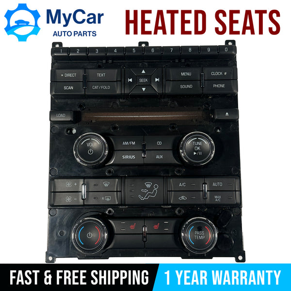 OEM 2010-2012 FORD TAURUS RADIO AC CLIMATE CONTROL PANEL HEATED AG1T-18A802-CB