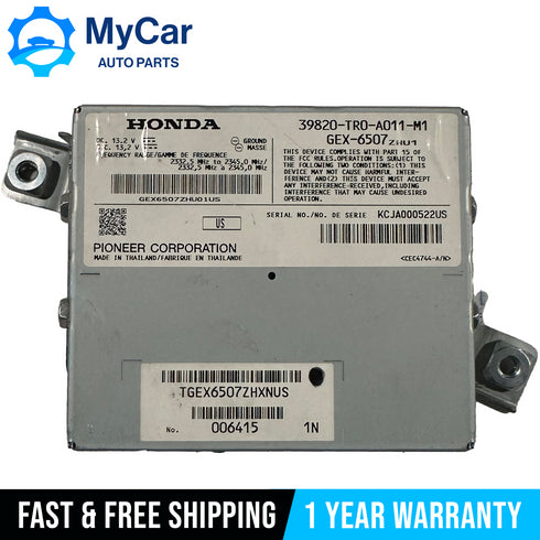 2012 2013 Honda Civic SI Coupe Satellite Radio Receiver 39820-TR0-A011-M1