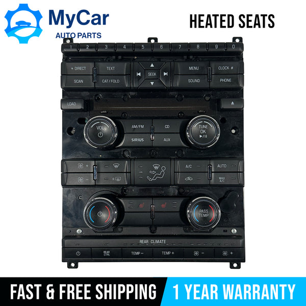 OEM 2009-2012 Ford Flex Heated Seat Radio AC Climate Control Unit AA8T-18A802-CB