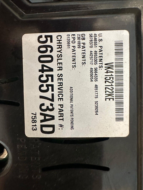 OEM 2002-05 Ram Gray Overhead Console Dome Map Light Sunglass Info 56045573AD