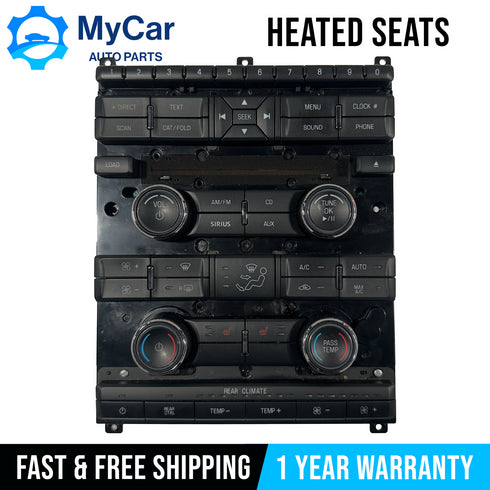 OEM 2009 - 2012 Ford Flex Radio Climate AC Heater Control Panel 8A8T-18A802-CF